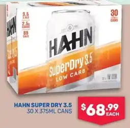 Bottlemart Hahn Super Dry 3.5 offer