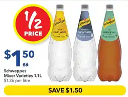 Ritchies Schweppes Mixer Varieties offer