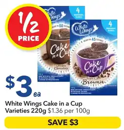 Ritchies White Wings Cake in a Cup Varieties offer