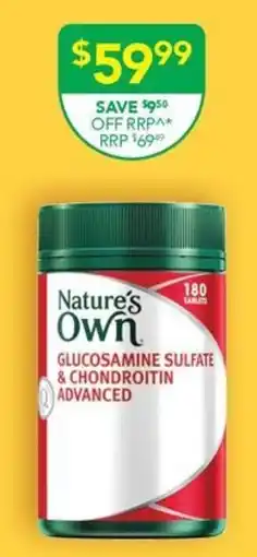 Terry White Nature's Own Glucosamine Sulfate & Chondroitin Advanced offer