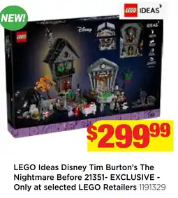 Mr Toys LEGO Ideas Disney Tim Burton's The Nightmare Before 21351 offer