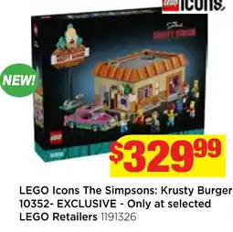 Mr Toys LEGO Icons The Simpsons: Krusty Burger offer
