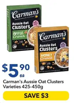 Ritchies Carman's Aussie Oat Clusters Varieties offer