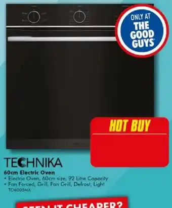 The Good Guys Technika 60cm Electric Oven offer