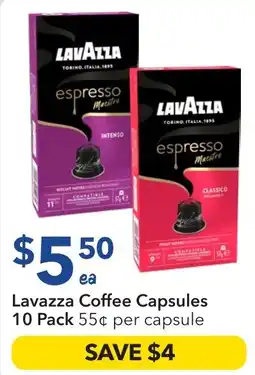 Ritchies Lavazza Coffee Capsules offer