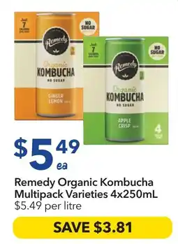 Ritchies Remedy Organic Kombucha Varieties offer