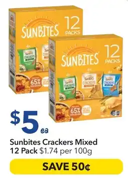 Ritchies Sunbites Crackers Mixed offer