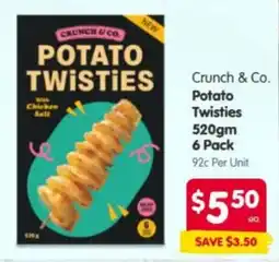 Spar Crunch & Co. Potato Twisties offer