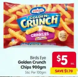 Spar Birds Eye Golden Crunch Chips offer