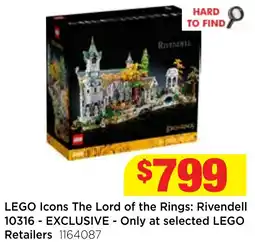 Mr Toys LEGO Icons The Lord of the Rings: Rivendell offer