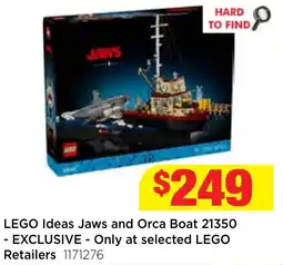 Mr Toys LEGO Ideas Jaws and Orca Boat offer