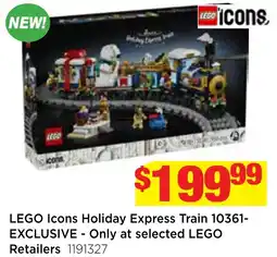 Mr Toys LEGO Icons Holiday Express Train offer