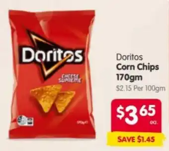 Spar Doritos Corn Chips offer
