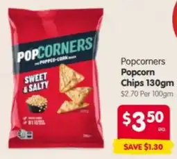Spar Popcorners Popcorn Chips offer