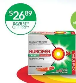 Terry White Nurofen Zavance Ibuprofen 200mg liquid capsules offer