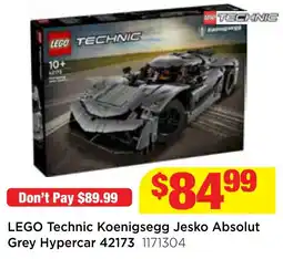 Mr Toys LEGO Technic Koenigsegg Jesko Absolut Grey Hypercar offer