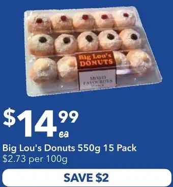 Ritchies Big Lou's Donuts Mixed Favourites offer