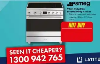 The Good Guys Smeg 90cm Induction Freestanding Cooker offer