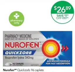 Terry White Nurofen Quickzorb offer