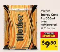 Spar Mother Energy Cans offer