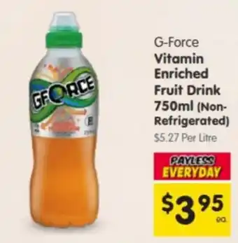 Spar G-Force Vitamin Enriched Fruit Drink offer