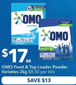 Ritchies OMO Front & Top Loader Powder Varieties offer