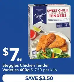 Ritchies Steggles Chicken Tender Varieties offer