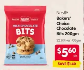 Spar Nestlé Bakers' Choice Chocolate Bits offer
