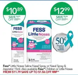 Terry White Fess Little Noses Saline Nasal Spray offer