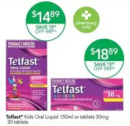 Terry White Telfast Kids Oral Liquid offer