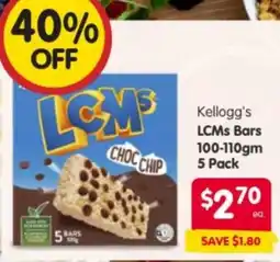 Spar Kellogg's LCMs Bars offer