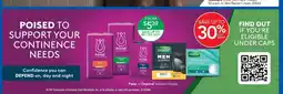 Terry White Poise or Depend Selected Range offer