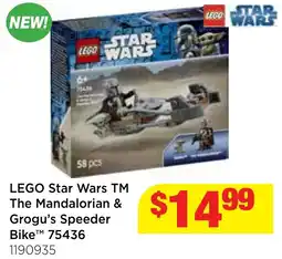 Mr Toys LEGO Star Wars TM The Mandalorian & Grogu's Speeder Bike™ 75436 offer