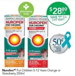 Terry White Nurofen* For Children 5-12 Years offer