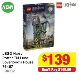 Mr Toys LEGO Harry Potter TM Luna Lovegood's House offer