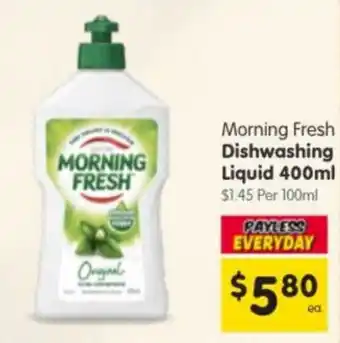 Spar Morning Fresh Dishwashing Liquid offer