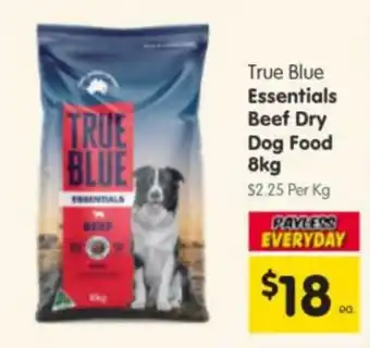 Spar True Blue Essentials Beef Dry Dog Food offer