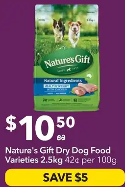 Ritchies Nature's Gift Dry Dog Food Varieties offer