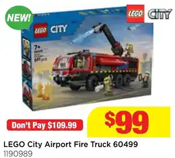 Mr Toys LEGO City Airport Fire Truck offer