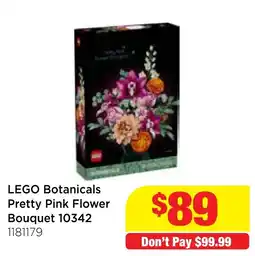 Mr Toys LEGO Botanicals Pretty Pink Flower Bouquet offer