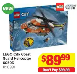 Mr Toys LEGO City Coast Guard Helicopter offer
