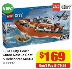 Mr Toys LEGO City Coast Guard Rescue Boat & Helicopter offer