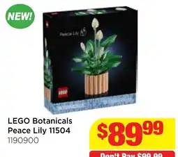 Mr Toys LEGO Botanicals Peace Lily 11504 offer