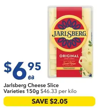 Ritchies Jarlsberg Cheese Slice Varieties offer