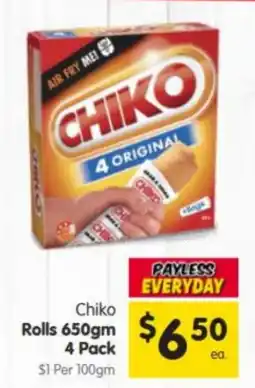 Spar Chiko Rolls offer