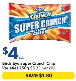 Ritchies Birds Eye Super Crunch Chip Varieties offer