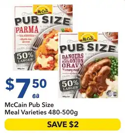 Ritchies McCain Pub Size Meal Varieties offer