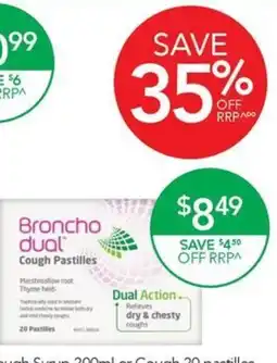 Terry White Broncho dual Cough Pastilles offer