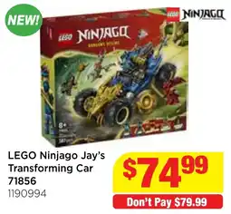 Mr Toys LEGO Ninjago Jay's Transforming Car offer
