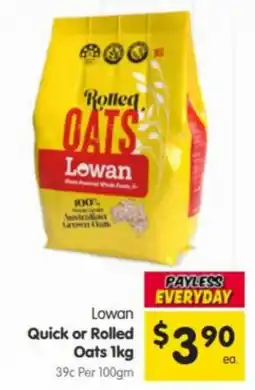 Spar Lowan Quick or Rolled Oats offer